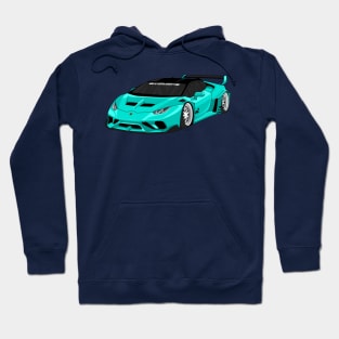 lamborghini huracan TURQUOISE Hoodie